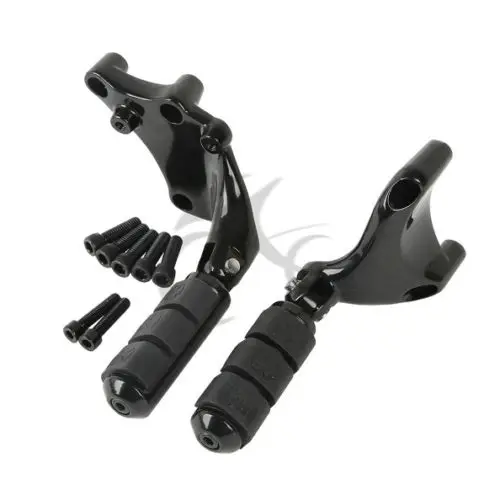 Anti Vibration Foot Pegs Footrest & Brackets For 14 17 Harley XL883