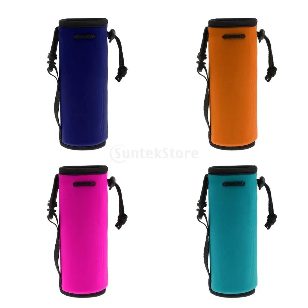 500ML Water Bottle Holder Bag Insulated Neoprene Carrier Pouch Protector Sleeve Cover Case for Stainless Steel & Plastic Bottles