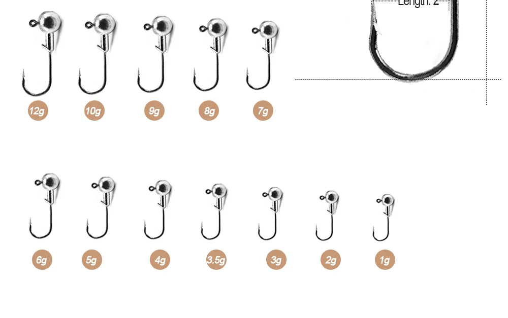 BEARKING 10 шт., 1 г, 2 г, 3 г, 4 г, 5 г, 6 г, 7 г, 10 г, 20 г, 22 г, кривошипный крючок, свинцовый крючок для рыбалки, джиг-приманка, жесткая приманка, мягкий крючок под червя