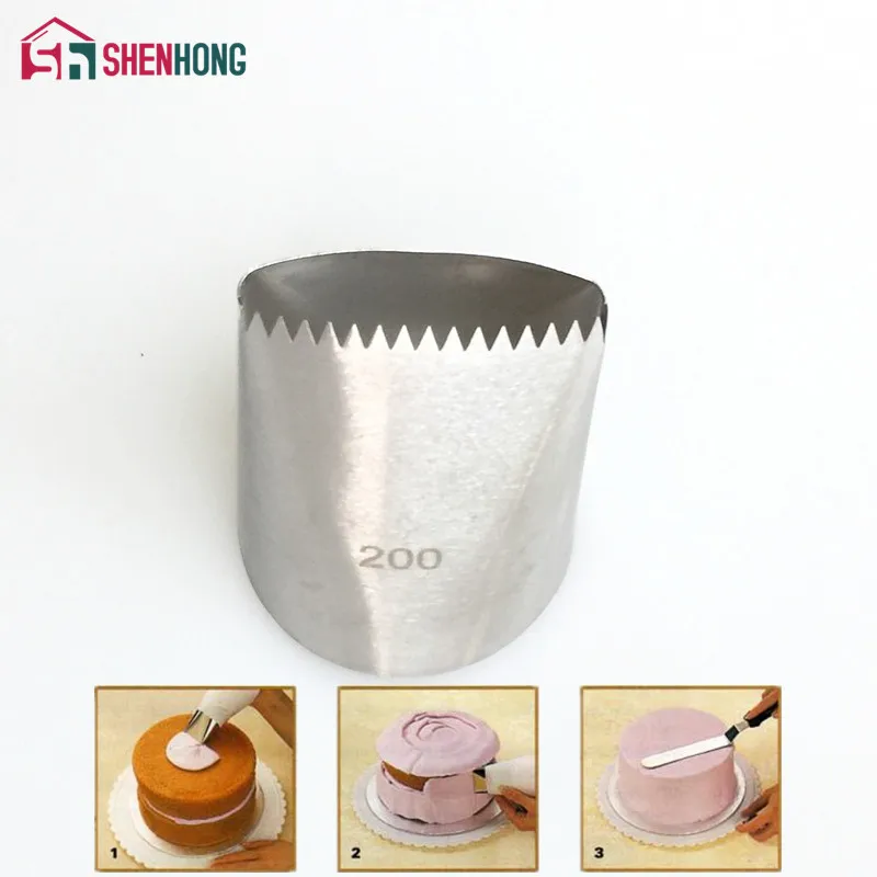 

#200 Large Weave Nozzle Icing Piping Tips Korea Stainless Steel Pastry Cake Decoration Tools for the Kitchen Baking basket