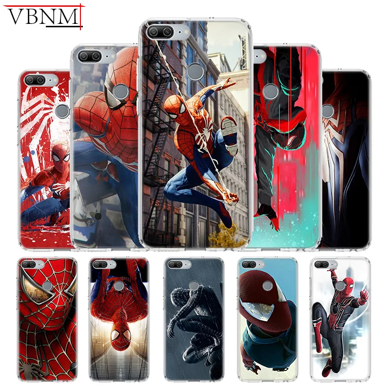 

Spider Man Patterned Silicone TPU Case For Huawei Honor 6X 7 8 7X 8X 8A 8S Pro MAX 9 10 Lite V9 Play V20 8C Gift Customize Cover