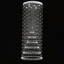 Современный K9 хрустальный подвесной светильник s большой светодиодный светильник длинные большие подвесные держатели роскошная вилла отель лампы большой подвесной светильник