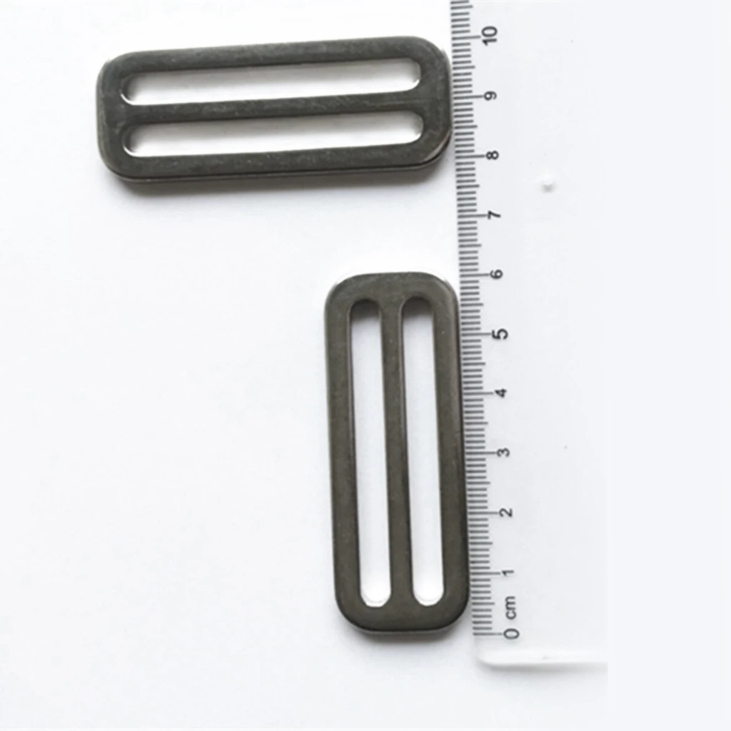 2019 2 Pieces Scuba Diving Standard 2 inch Webbing Strap Weight Belt Weightlifting Slide Buckle Stainless Steel Stopper Keeper