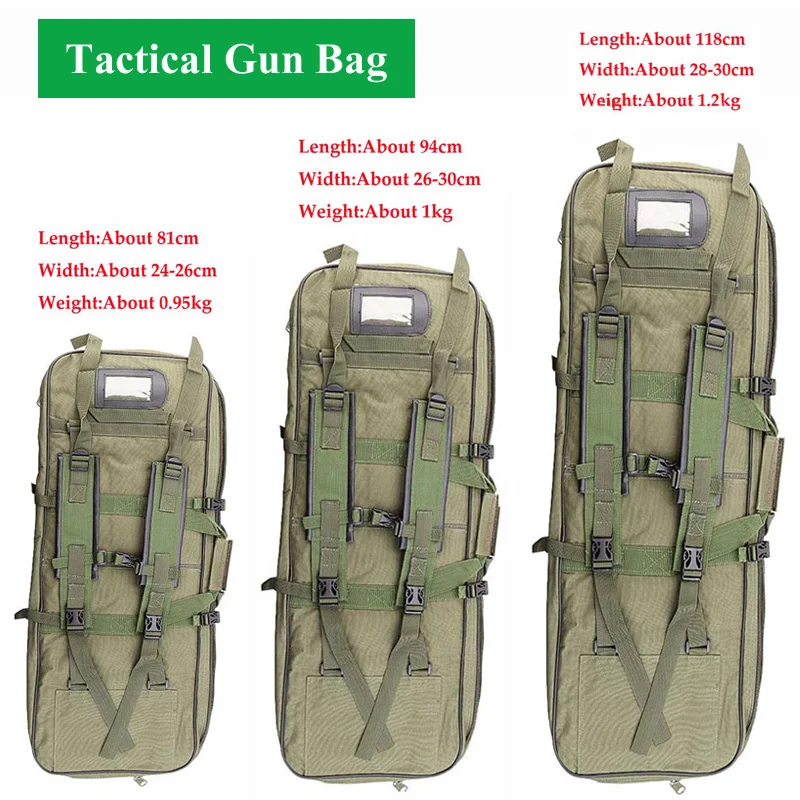 Online Bolsa de pistola táctica equipo militar del ejército bolsa de caza al aire libre Airsoft Sport Rifle Case Gun Carry Protection mochila 81 94 118CM