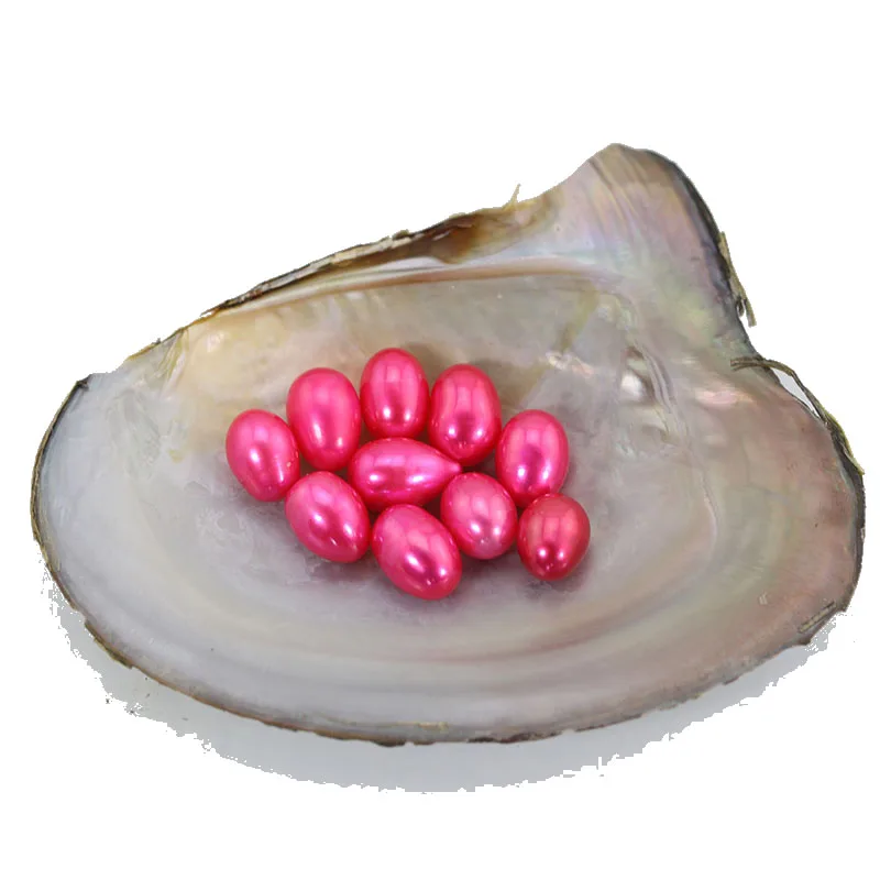 Классические красные перламутровые бусинки в Akoya Oysters Pearl Party 50 шт 6 7 мм Rice устрицах