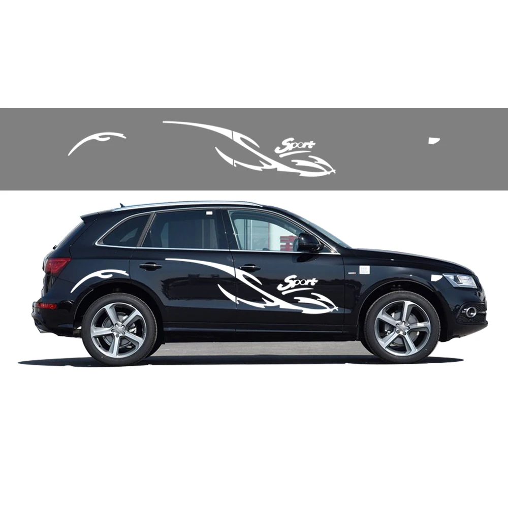 アウディq5カースタイリングアクセサリー防水車全身ステッカーセダン車両ステッカー2個 Vehicle Stickers Car Body Stickercar Sticker Aliexpress
