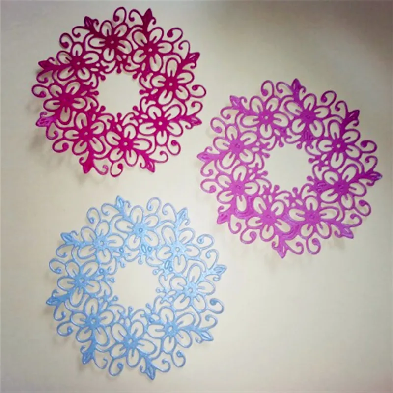 

Lace Hollow Circle flower Metal Cutting Dies Stencils For Card Making Decorative Embossing Suit Paper Cards Stamp DIY