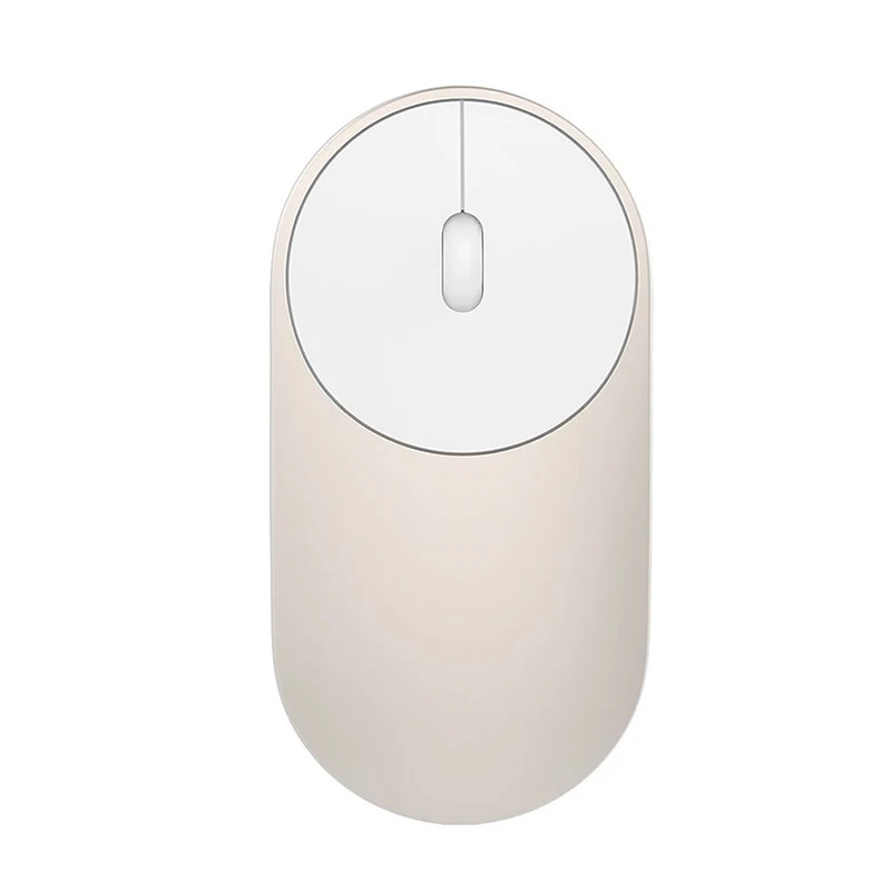 Оригинальная Xiaomi беспроводная мышь портативные игровые мыши Bluetooth WiFi офисные мыши из алюминиевого сплава для ноутбука Macbook - Цвет: Золотой