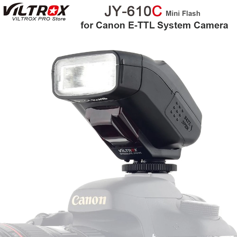 

Viltrox JY-610C 1.5in LCD E-TTL On-camera Slave Flash Light Speedlite for Canon 750D 760D 5DR 5DRS 60D 70D 700D 5D3 DSLR Camera