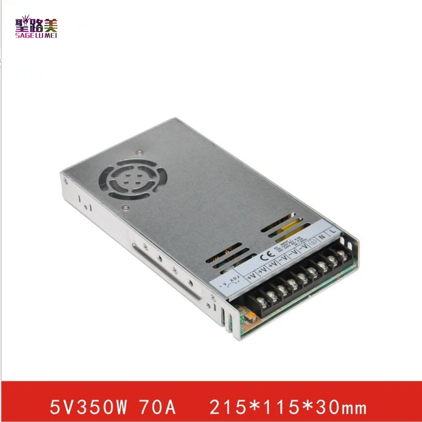 

10pcsHighquality Adapter AC110-220V to DC 5V 70A 350W Slim Switching Power Supply Transformer for Electronics Led Display Screen