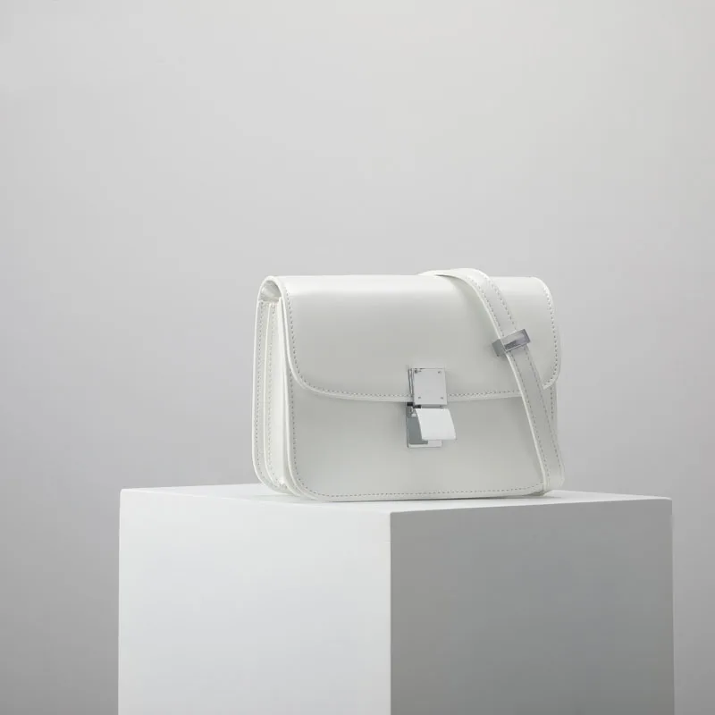 En Une De Claret black Sacs Nouveau Finition Petit Épaule Boîte caramel Red Mode Femme Vache Cuir Lignes Bandoulière Miroir red Sac Carré Moulin 2018 j4AL5R
