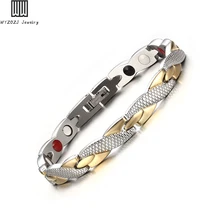 

Stainless Steel Twisted Dragon Scale Healthy Magnetic Bracelet for Women Men Power Therapy Magnets Bracelets Fashion Jewelry