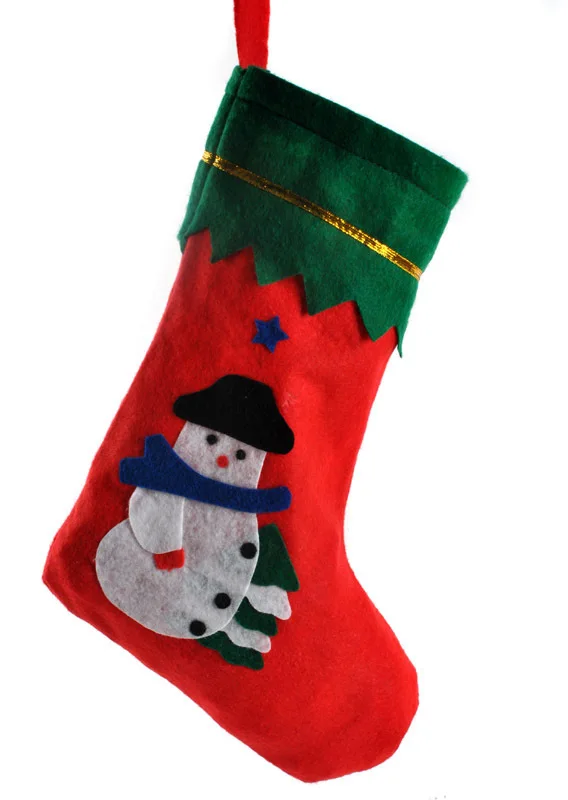 Носки с зеленым носком милые рождественские Сувениры носки с Санта-Клаусом рождественские товары Рождественские украшения реквизит в рождественские чулки