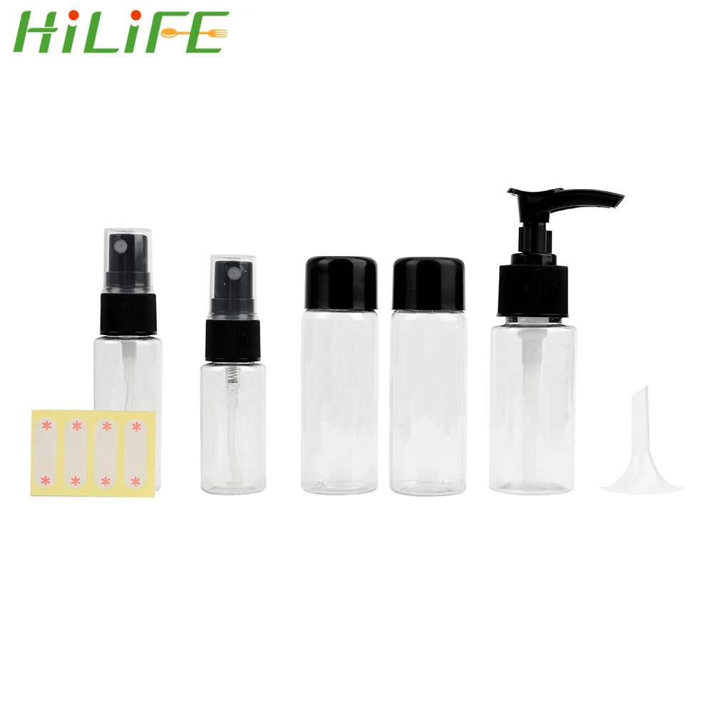 

HILIFE 7Pcs/Set Travel Bottle Set Spray Atomizer