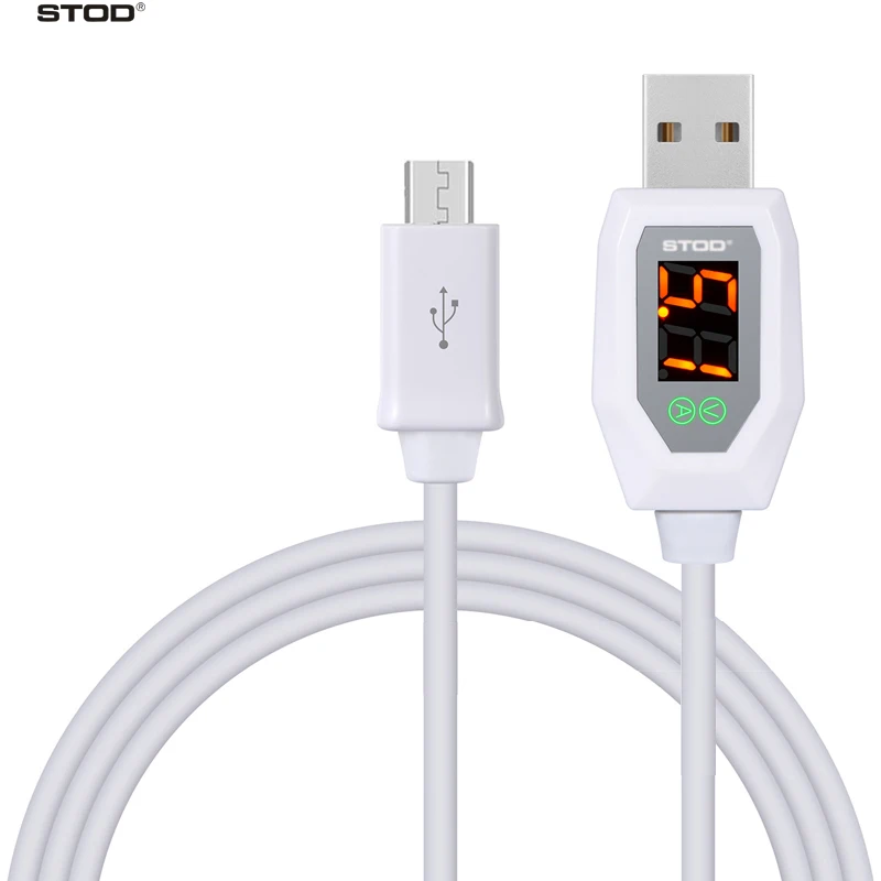 STOD Micro USB светодиодный кабель с цифровым индикатором 3 а защита тока для samsung huawei zte Xiaomi LG зарядное устройство Doctor Wire