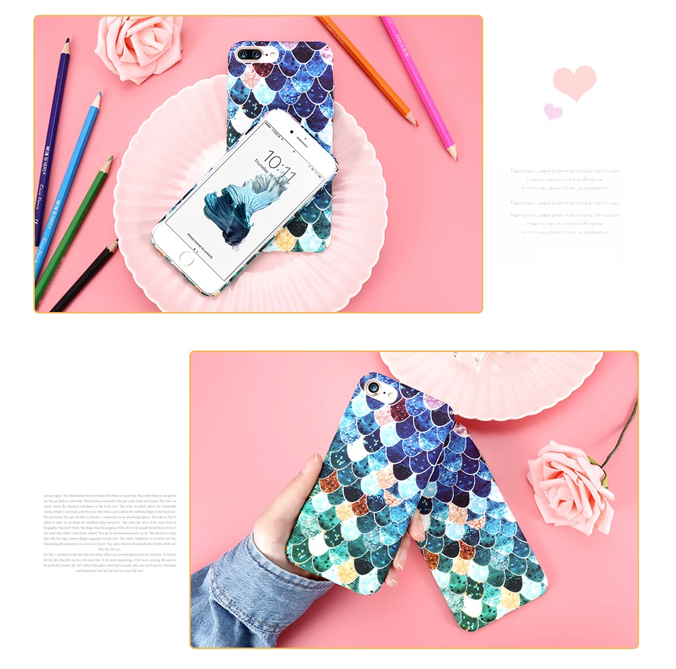 colorful grid scales phone case  (7)