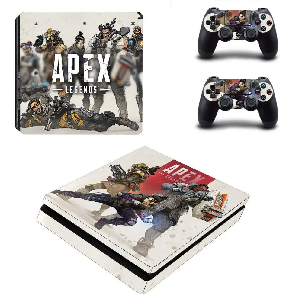 PS4 Slim sticker s Skin Apex legends наклейка для sony Playstation 4 Slim PS 4 Slim консоль и контроллер Skins Vinilo Pegatinas - Цвет: YSP4S-3305