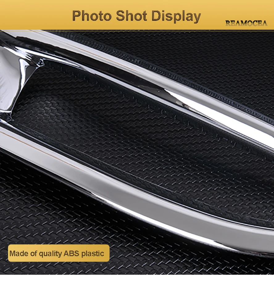 Reamocea 2Pcs Car ABS Chrome Rear Left Right Fog Light Cover Trim For Honda CRV CR-V 2012 2013 2014 Accessories (7)