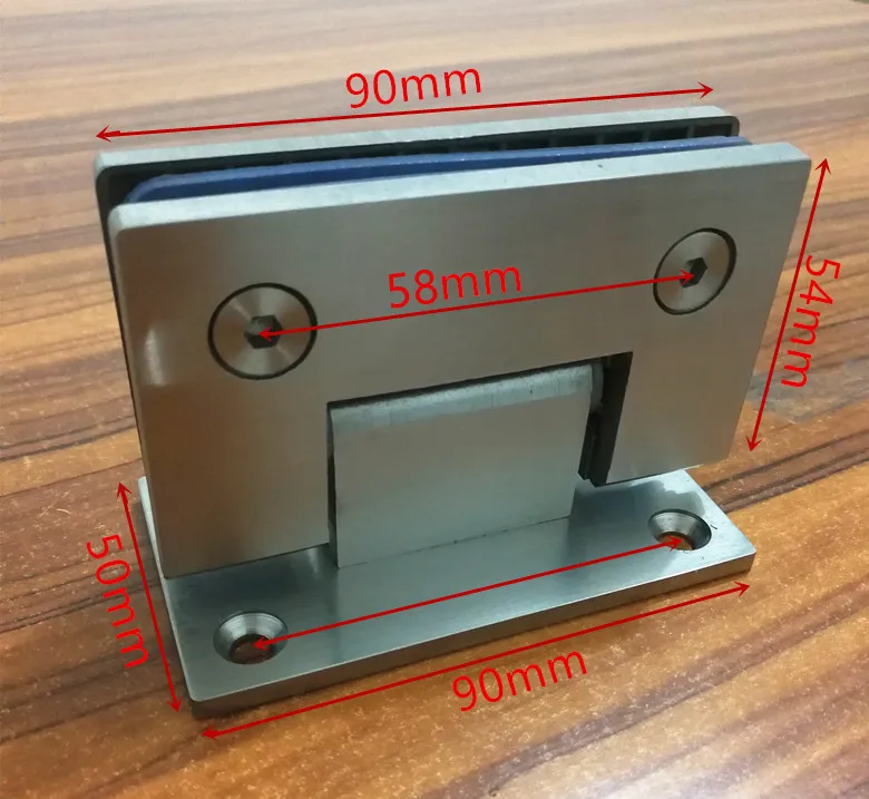 90 градусов Открытый SUS304 нержавеющая сталь петли настенная установка стеклянная душевая дверь петли для мебель для домашней ванной комнаты петли