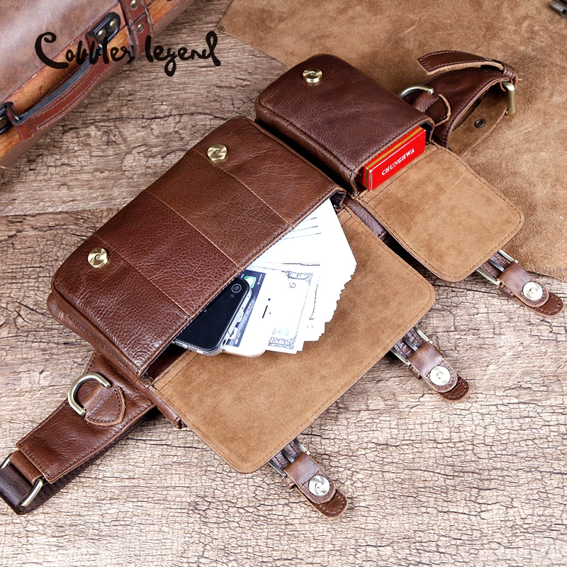 Поясная Сумка Cobbler Legend из натуральной кожи забавная дорожная Сумочка маленький