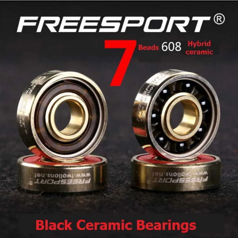 8 قطع FreeSport 608 ABEC-7 أسود السيراميك محامل 8*22*7 ملليمتر استخدام ل Longboard زلاجات دوارة حيلة عجلات سكوتر محامل 8 قطع FreeSport 608 ABEC-7 أسود السيراميك محامل 8*22*7 ملليمتر استخدام ل Longboard زلاجات دوارة حيلة عجلات سكوتر محامل