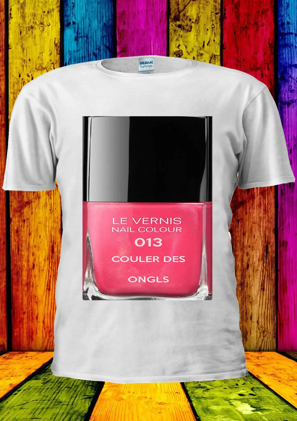 

Nail polish Pink Cartoon Make Up T-shirt Vest Men Women Unisex 359 T shirt printing Gift Print T-shirt mens tee shirts