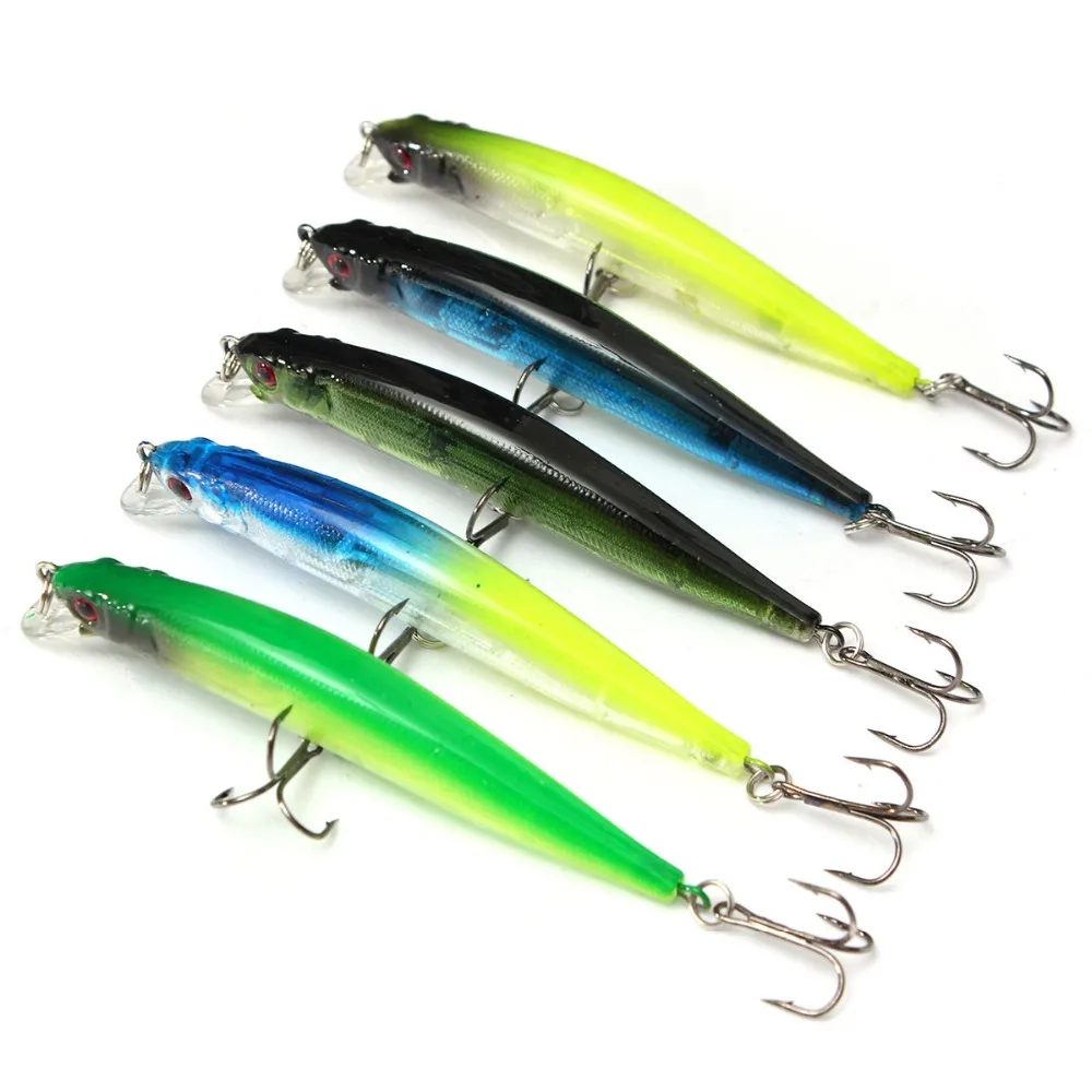 Buy Bobing 5 Pcs 9cm 7.5g 5Color Minnow Buzzing Steel