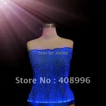 Волоконно-оптическая ткань с подсветкой Топ/Клубная одежда