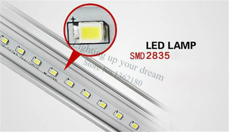 25 шт./лот Яркость T8 встроенная светодиодная трубка 600 мм 10 W SMD 2835 Светодиодные