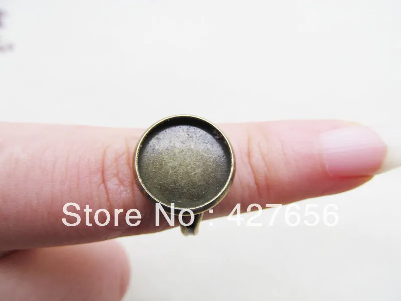 

5pcs antique bronze round base ring pendant/hanging charm/finding RB0003