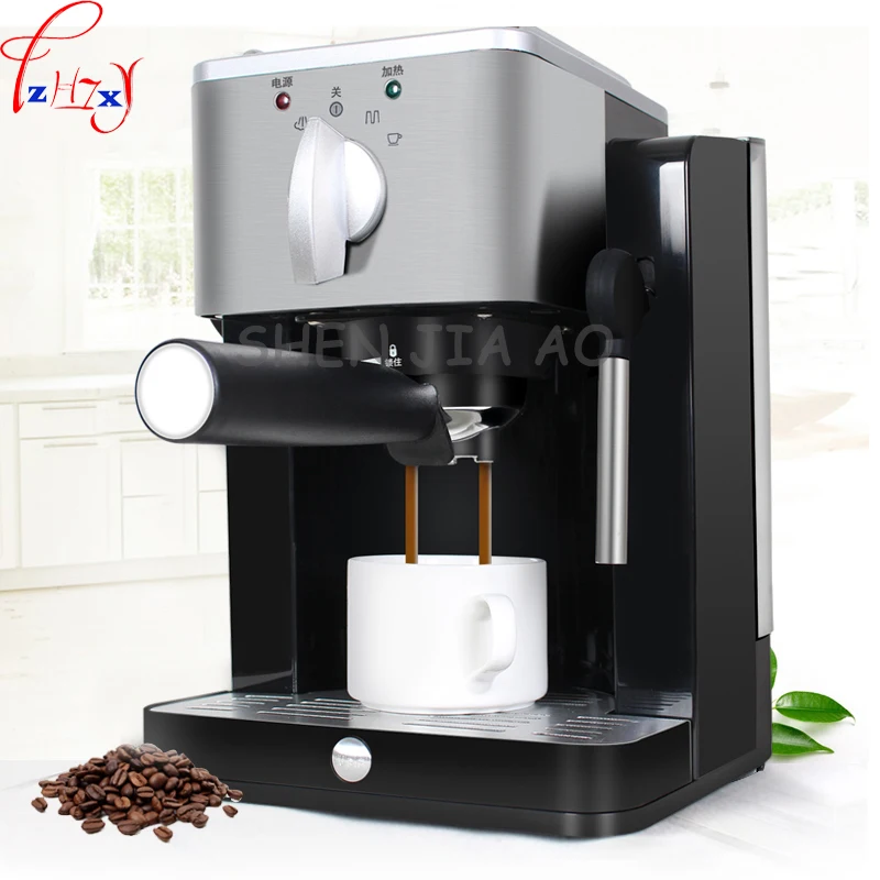 1 шт., 220 В, 850 Вт, домашняя полуавтоматическая мини-Паровая кофемашина, итальянская кофемашина высокого давления с насосом