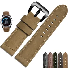 1 Set En Cuir Véritable Montre de Courroie de Bande et Pattes Adaptateurs Pour Garmin Fenix 3/HR Montre Accessoires Correa Reloj Durable Top marque