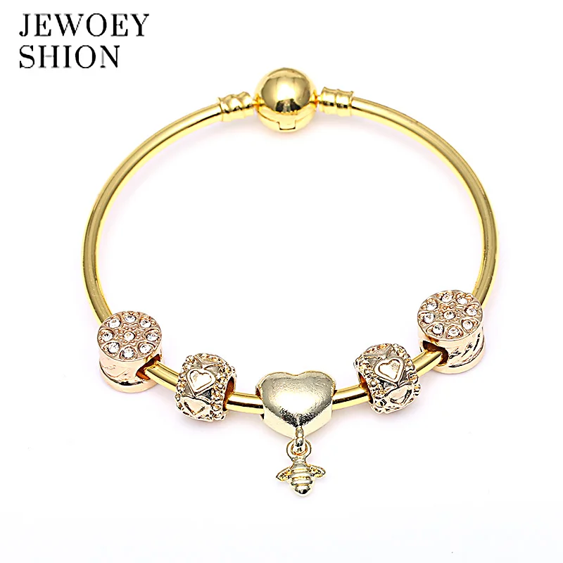 JEWOEY SHION Шарм Модный популярный браслет для женщин подлинный Серебряный браслет с бантом простой браслет
