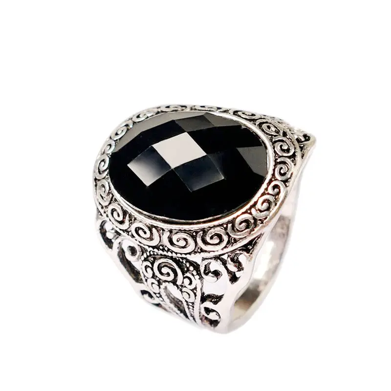 Black stone dress rings for women pictures