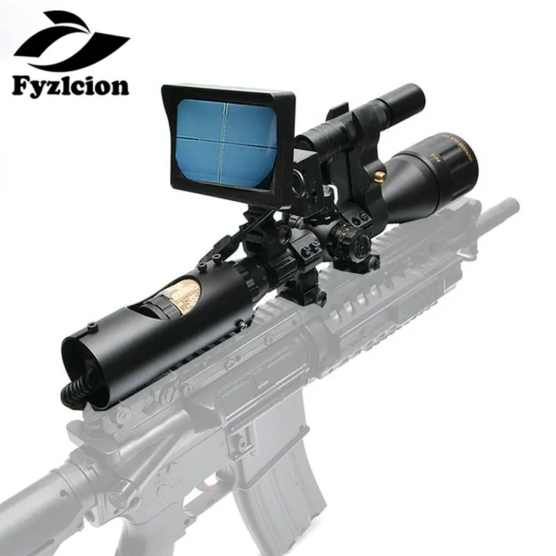

Tactical Rifle scopes Night Vision Moncular Riflescope LCD Monitor Hunting Trail Camera w/ Infrared IR Torch