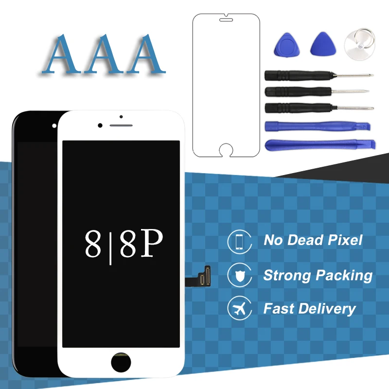 

For iPhone 8 8 Plus LCD Display With 3D Touch Digitizer Assembly For iPhone 8+ 8P LCD Touch Screen Phone Replacement Spare Part
