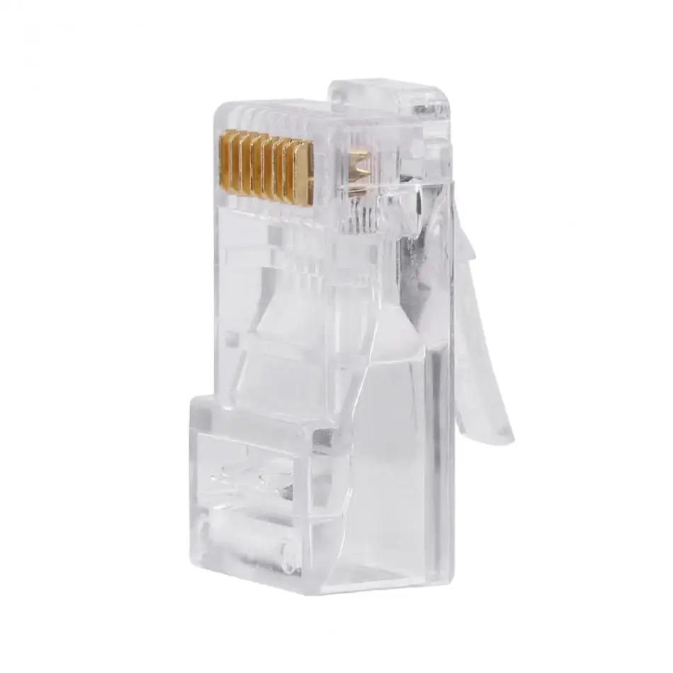 

100 Piece/Packs Cat5 Cat5e Network Internet Connector RJ45 8P8C Cable Modular Plug Heads