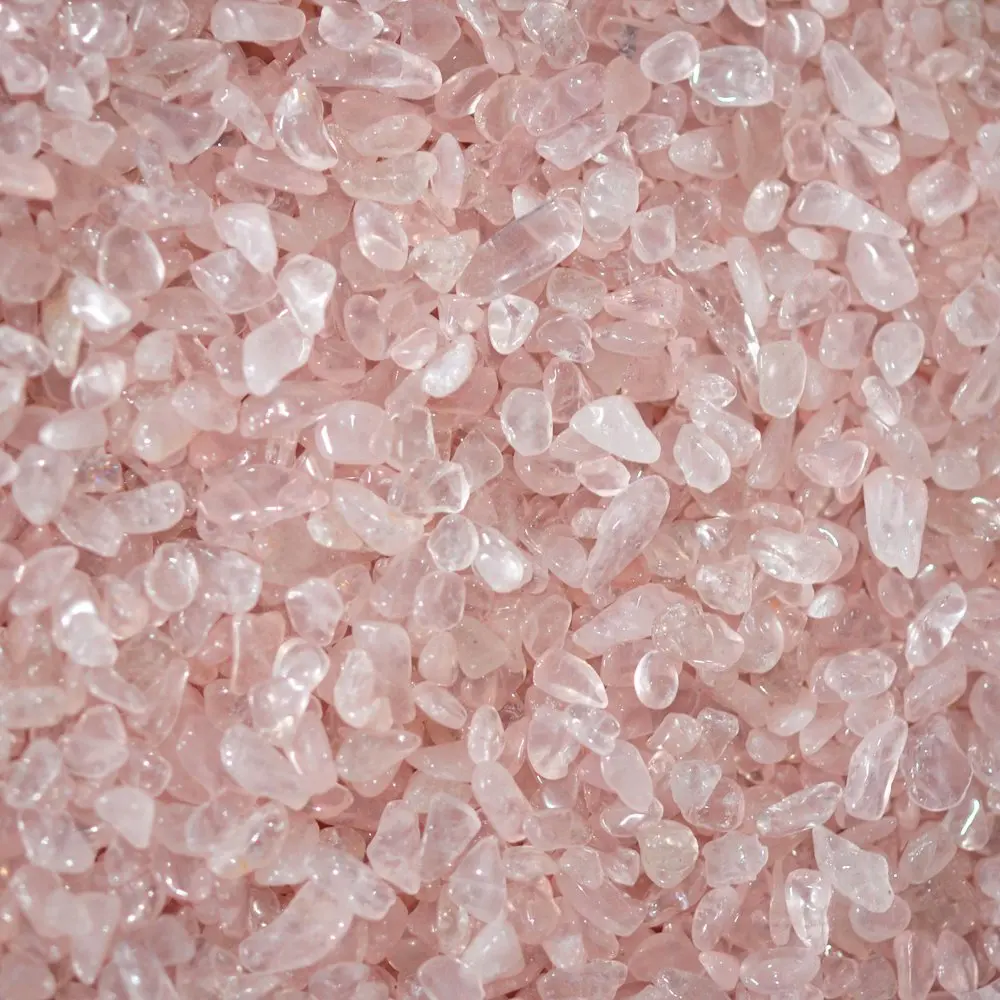 Роза кварцевая галька Розовый кристаллический камень кристаллы Камни Wicca Cristal