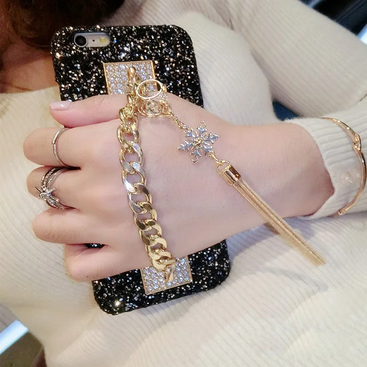

Bling Phone Case for iPhone 6 6S Plus Silicon Bling Glitter Soft TPU Cover Fundas for iPhone XS Max X XR 7 8 Plus Glitter Capa