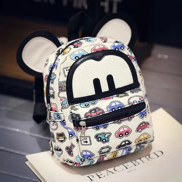 

2018 Cute Korean fashion canvas shoulder bag nursery cartoon men and women play mini backpack small fresh color 11 junshanangel