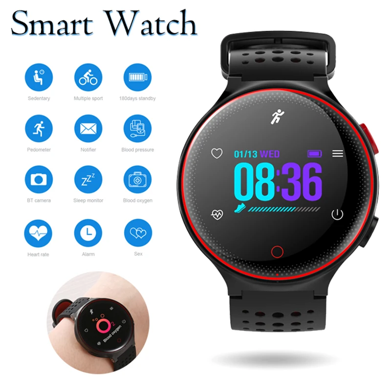 Waterproof Smart Watches Bluetooth Sport Smartwatch For IOS Android Reminder Men X2 Pedometer Heart Rate Calorie | Электроника