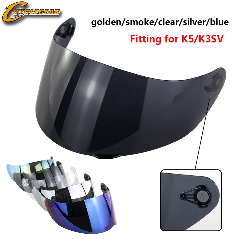 

1pc K5 K3SV K1 Motorcycle Helmet Visor Motorcycle Accessories & Parts For K3 K4 Casco Anti-UV Helmet Lens