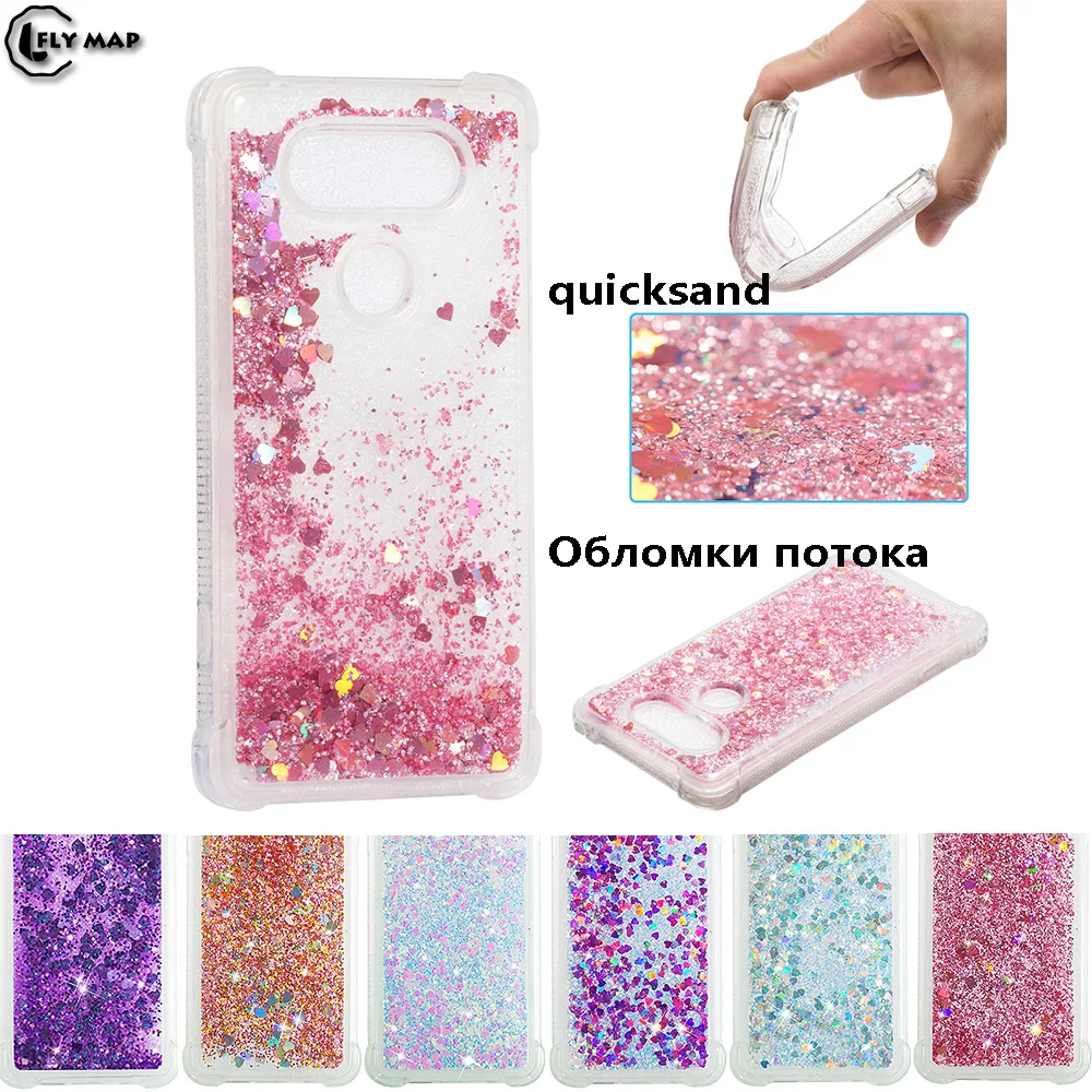 

TPU Case for LG V20 LGV20 H918 H990 H990DS Dynamic Flow Liquid Flash Crystal Clear Back Cover for LG V 20 LG-V20 F800S H910 Case