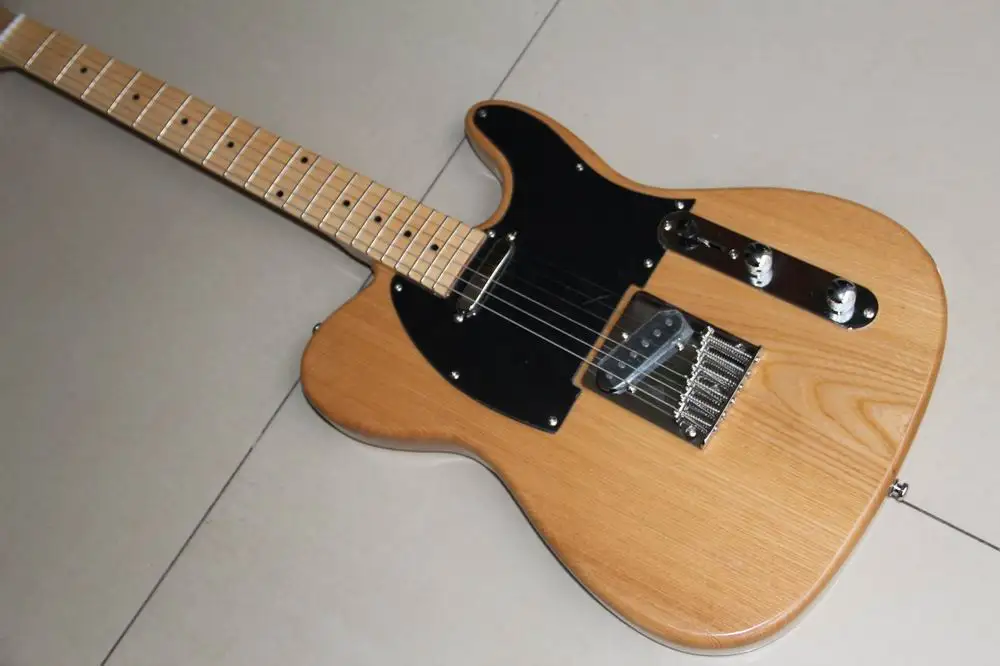 New Arrival Fr STR model electric guitar ASH body in natural 111128 wooden
