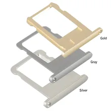 Big Deal 10PCS/LOT Original New SIM Card Tray Holder Slot for iPhone 6S 4.7″ 6S Plus 5.5″ Mobile Phone Felx Cable Repair Parts