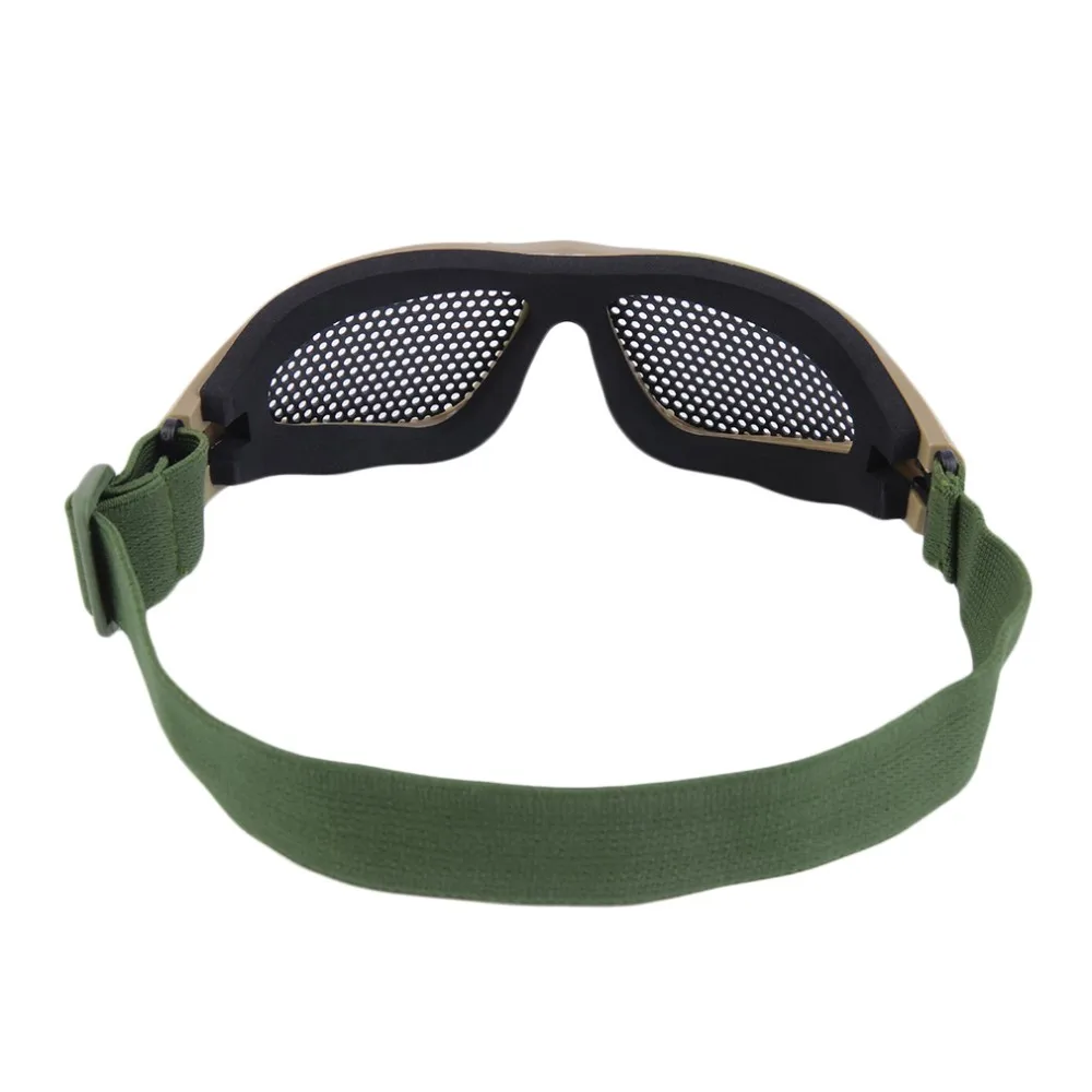 Тактические Защитные очки для глаз на открытом воздухе с металлической сеткой для CS игры страйкбол безопасности 3 Cplors