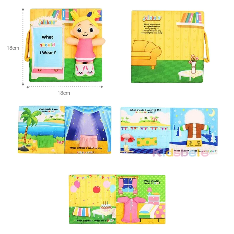Мягкие мягкие детские книги для младенцев развивающие игрушки Jollybaby красочные