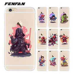 Для coque iPhone 5S Дело Мягкие силиконовые ТПУ Прохладный Q мстителя для fundas iPhone 5 5S 6 6 S 7 8 плюс 2017 новые поступления для X случае