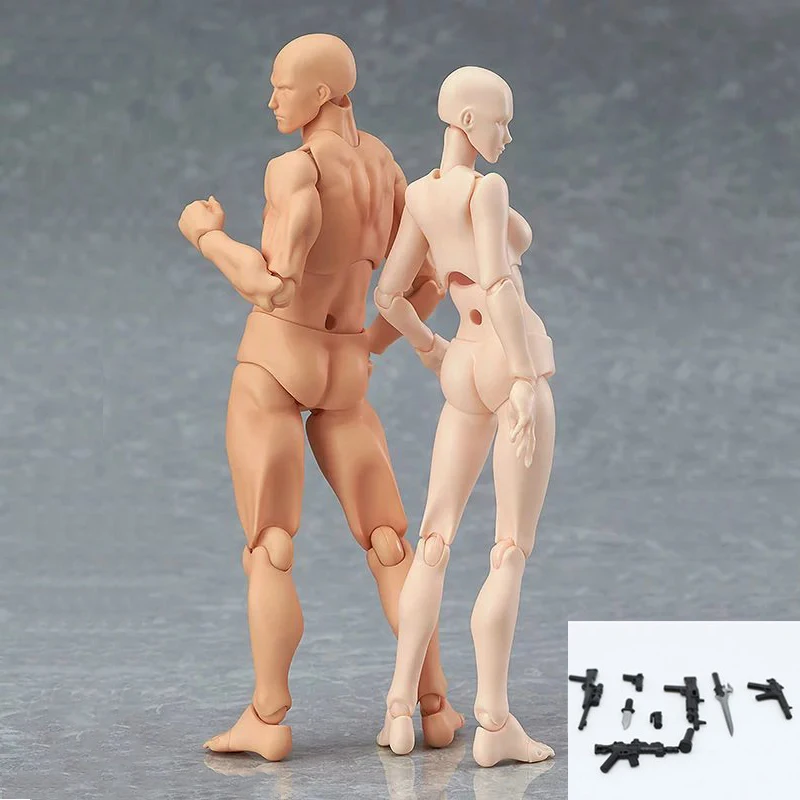 Body Chan & KUN Bambola Maschio Set PVC movebale Donna Action Figure modello per SHF 