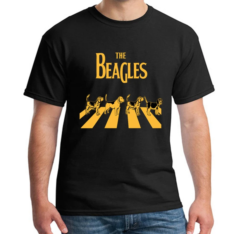 The Beagles забавная Футболка с принтом Бигль Футболка "Влюбленные" мужские/женские летние футболки с коротким рукавом и круглым вырезом размера плюс S-XXXL NN